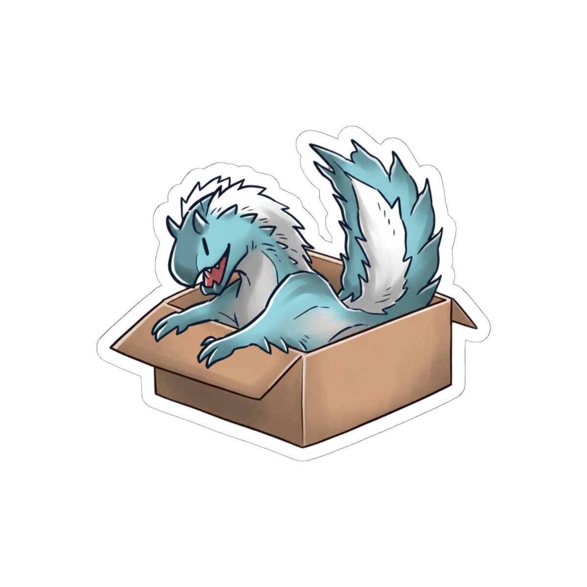 Box Tobi-Kadachi Monster Hunter Cute Sticker | Adorable Gamer Vinyl Decal