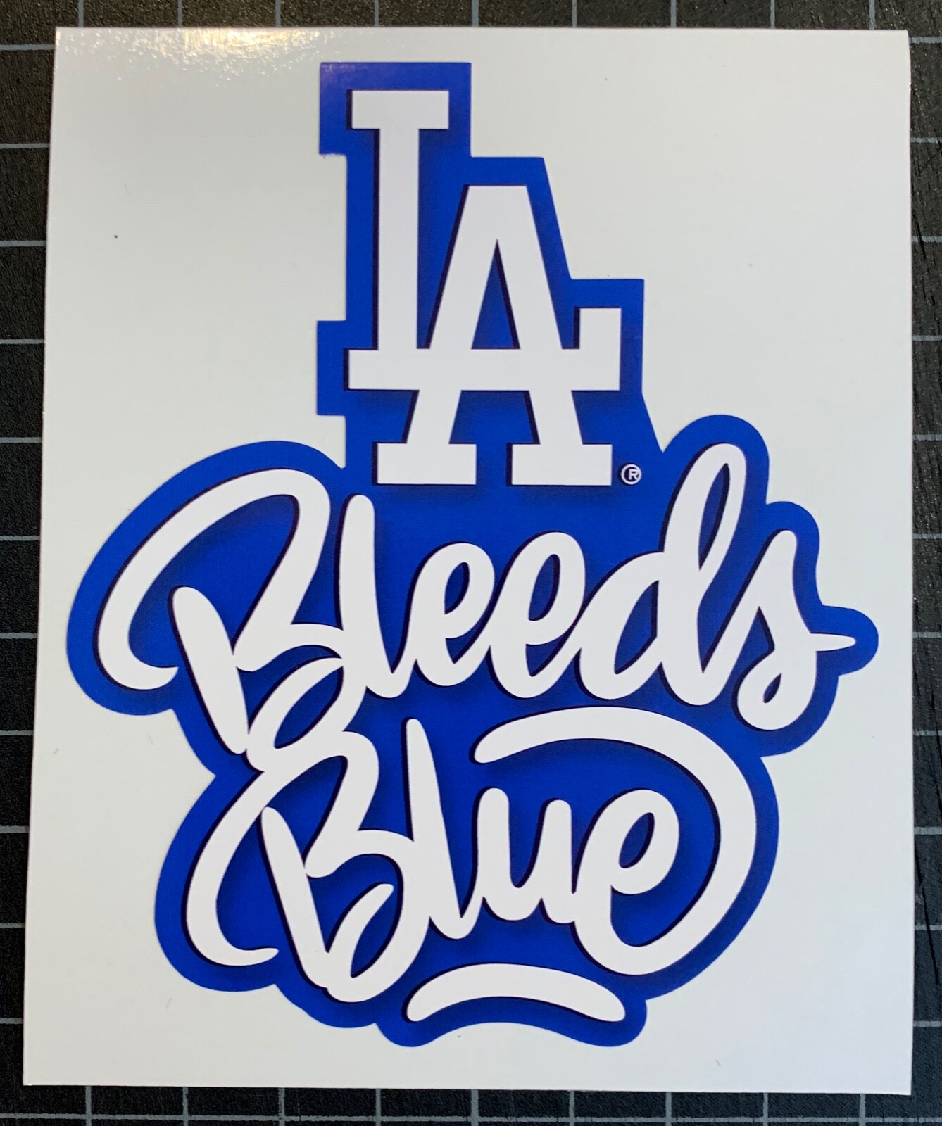 Los Angeles Dodgers: «LA Bleeds Blue» Decal