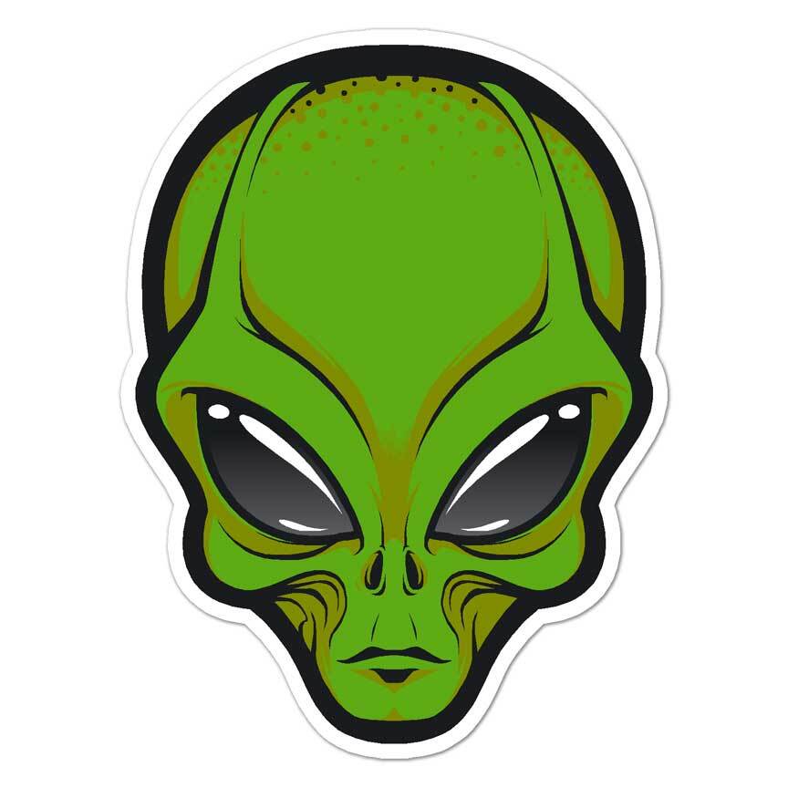 Alien UFO, Vinyl Decal Sticker, Indoor Outdoor, 3 Sizes, #7886