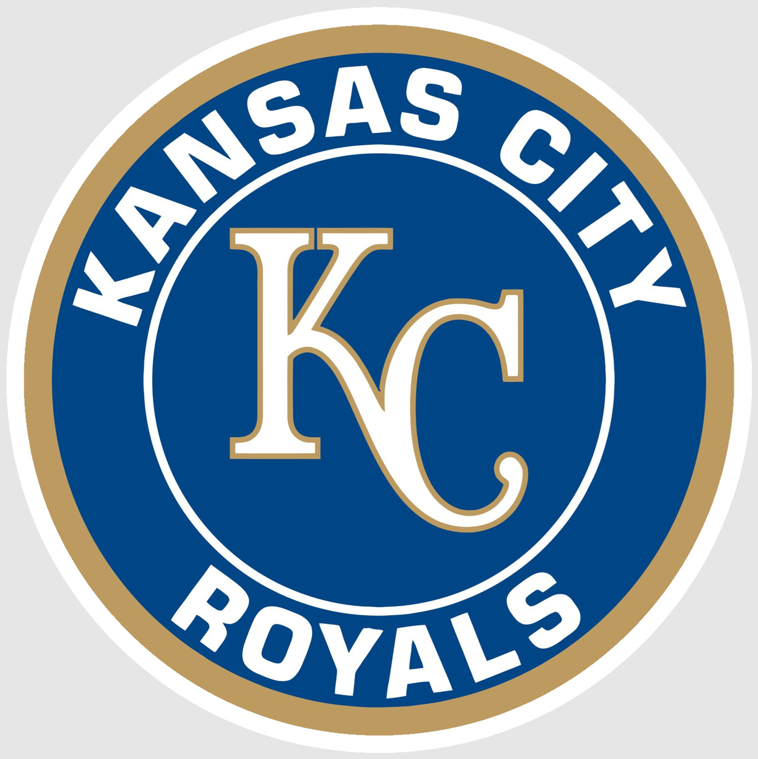 Kansas City Royal Blue White Baseball Weather Resistant Vinyl Sticker/Decal 16