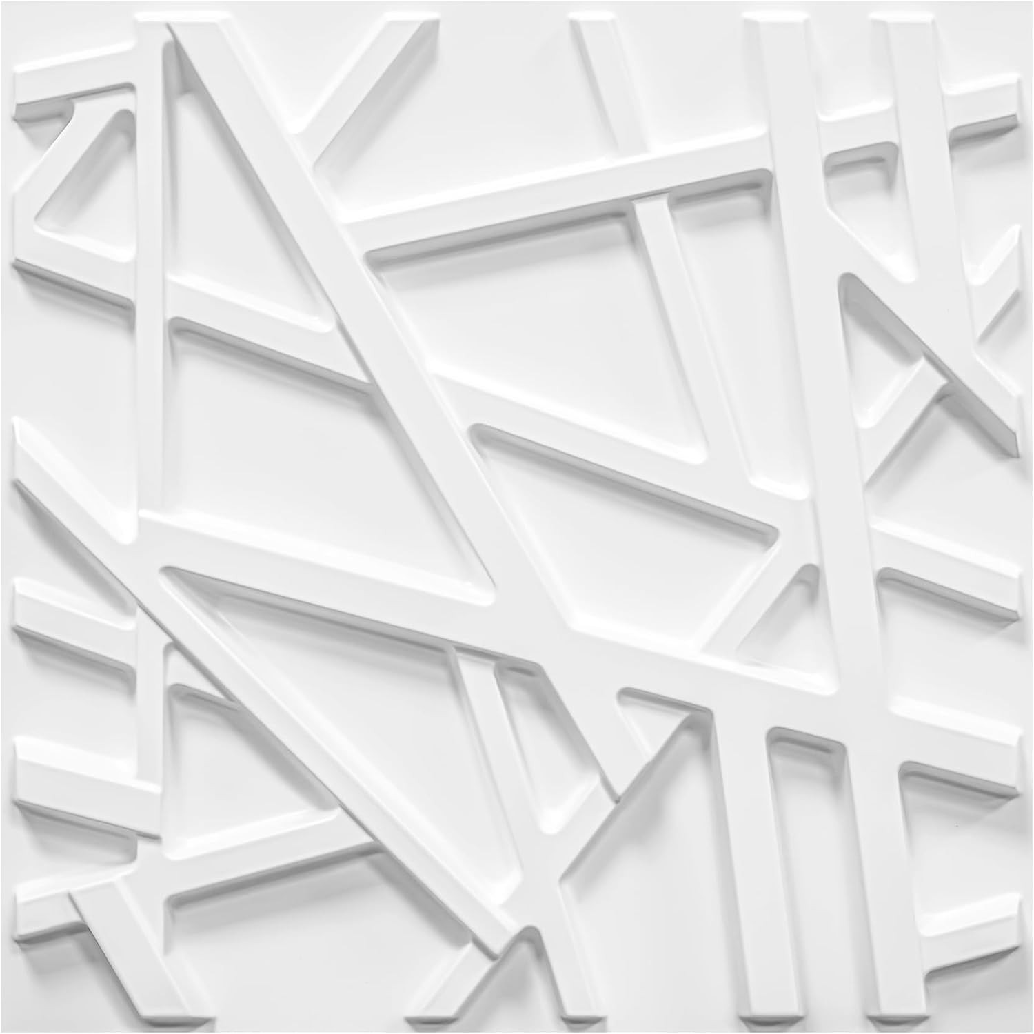 33 Pack 3D Wall Panels for Interior Wall Decor 12»x12» White Accent Textured