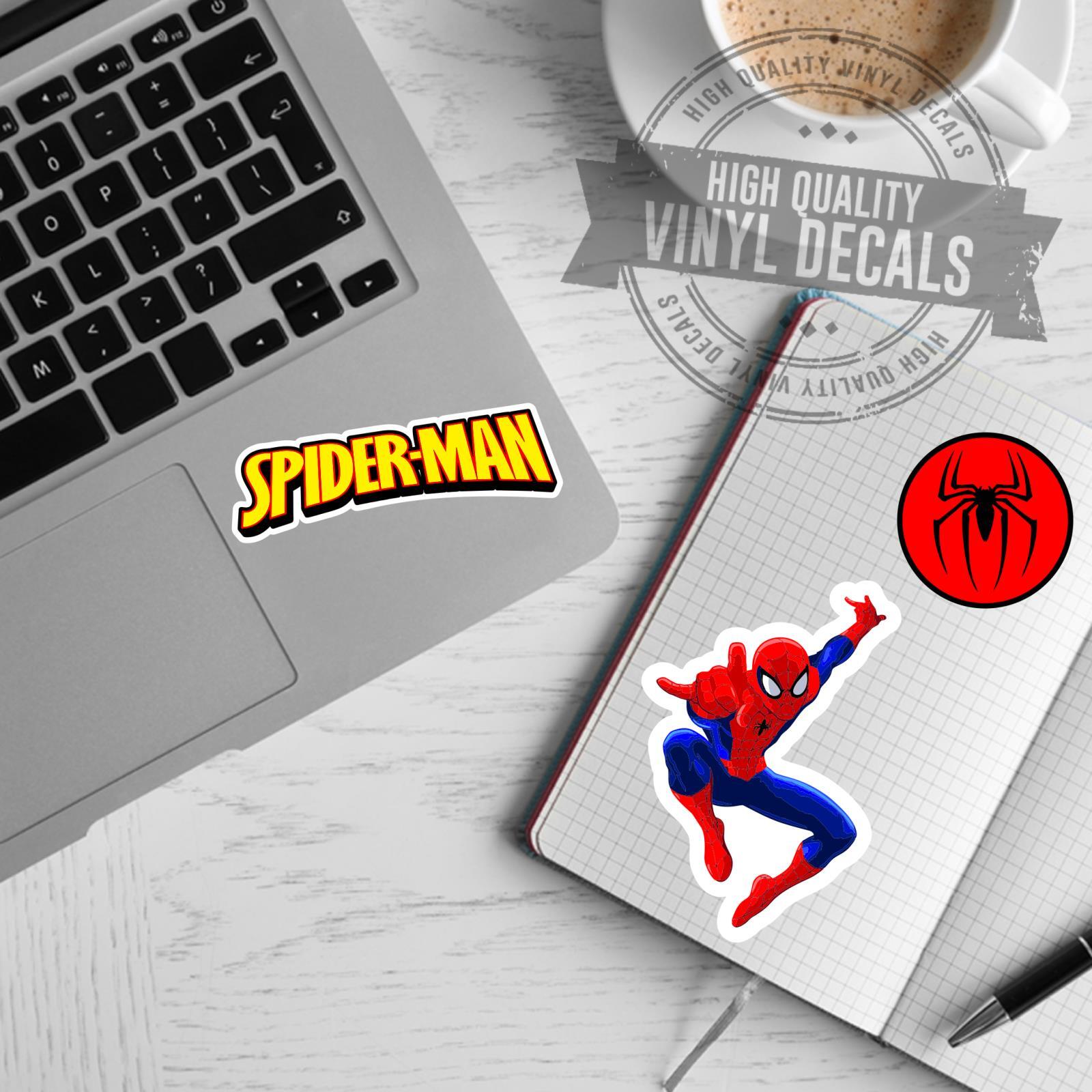 Spider-Man Cartoon Superheroe A4 High Quality Printed Vinyl Decal Sticker Kit