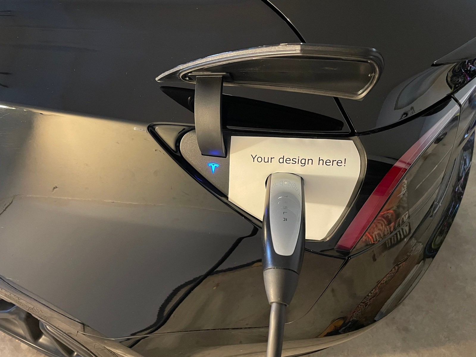 Tesla Model 3 / Y Charge Port Vinyl Wrap – Your Design