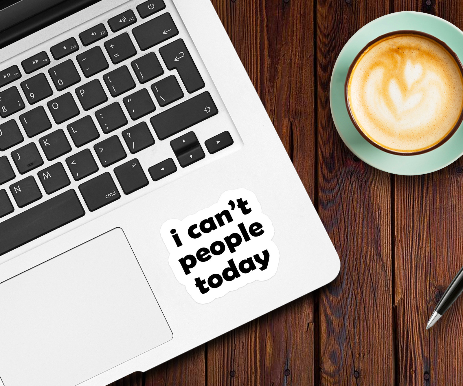 I Can’t People Today Vinyl Sticker – Funny Introvert Decal