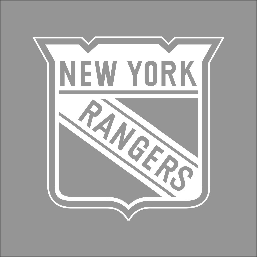 New York Rangers NHL Team Logo 1Color Vinyl Decal Sticker Car Window Wall