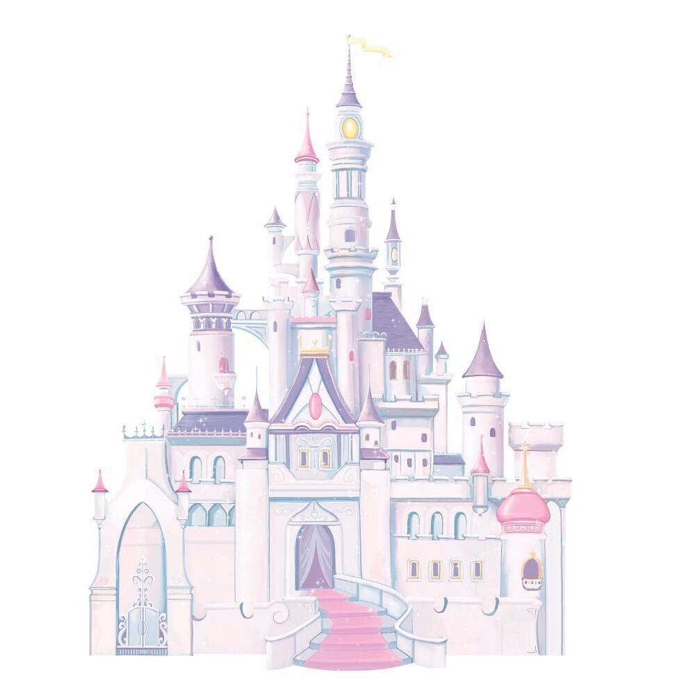DISNEY PRINCESS CASTLE Giant Wall Mural Stickers Room Decor Decals Decoration RM