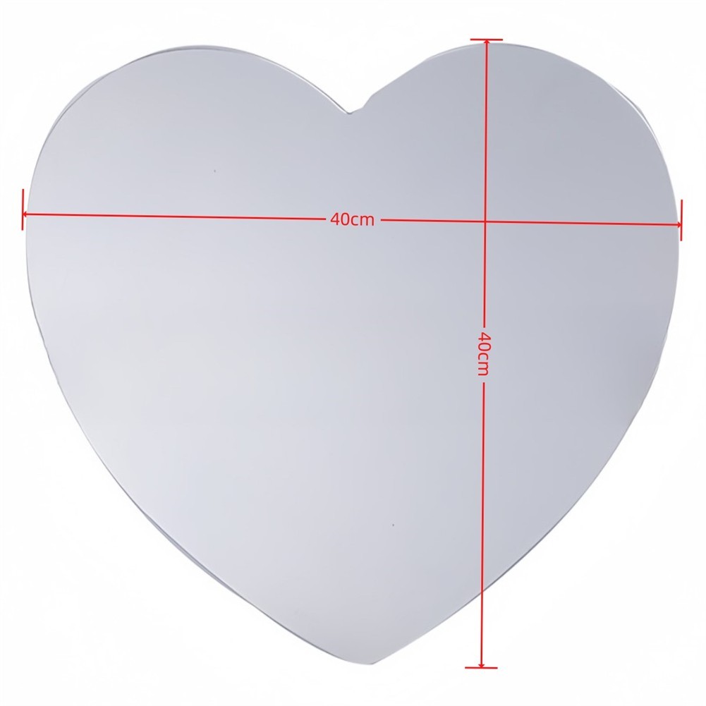 Elegant Heart Shaped Wall Mirror for Home Decoration and Aesthetic Appeal