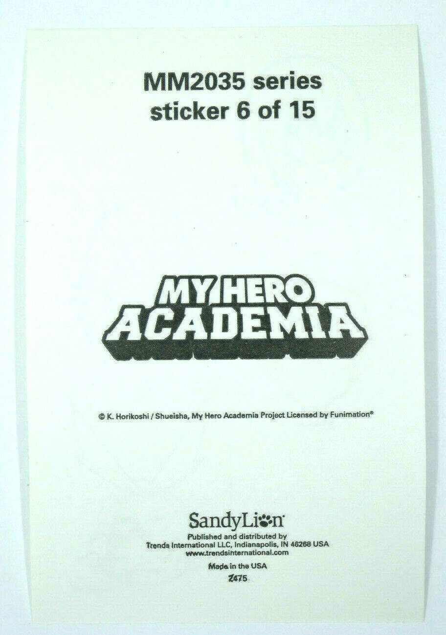 My Hero Academia Vending Sticker Officially Licensed Decal #6 of 15
