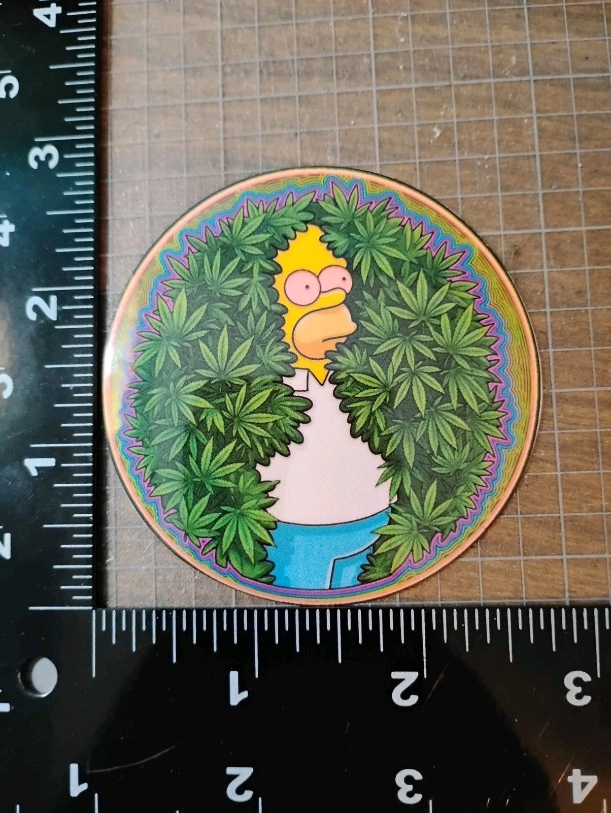 420 Homer Simpson Hiding Peeker Stoner Humor Vinyl Decal Stickers