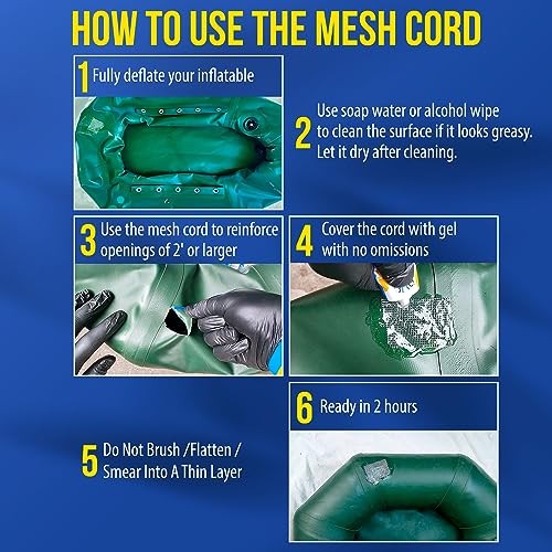 AquaPro Liquid Patch Repair Kit for PVC Inflatable Boats Rafts Pools Hot Tubs