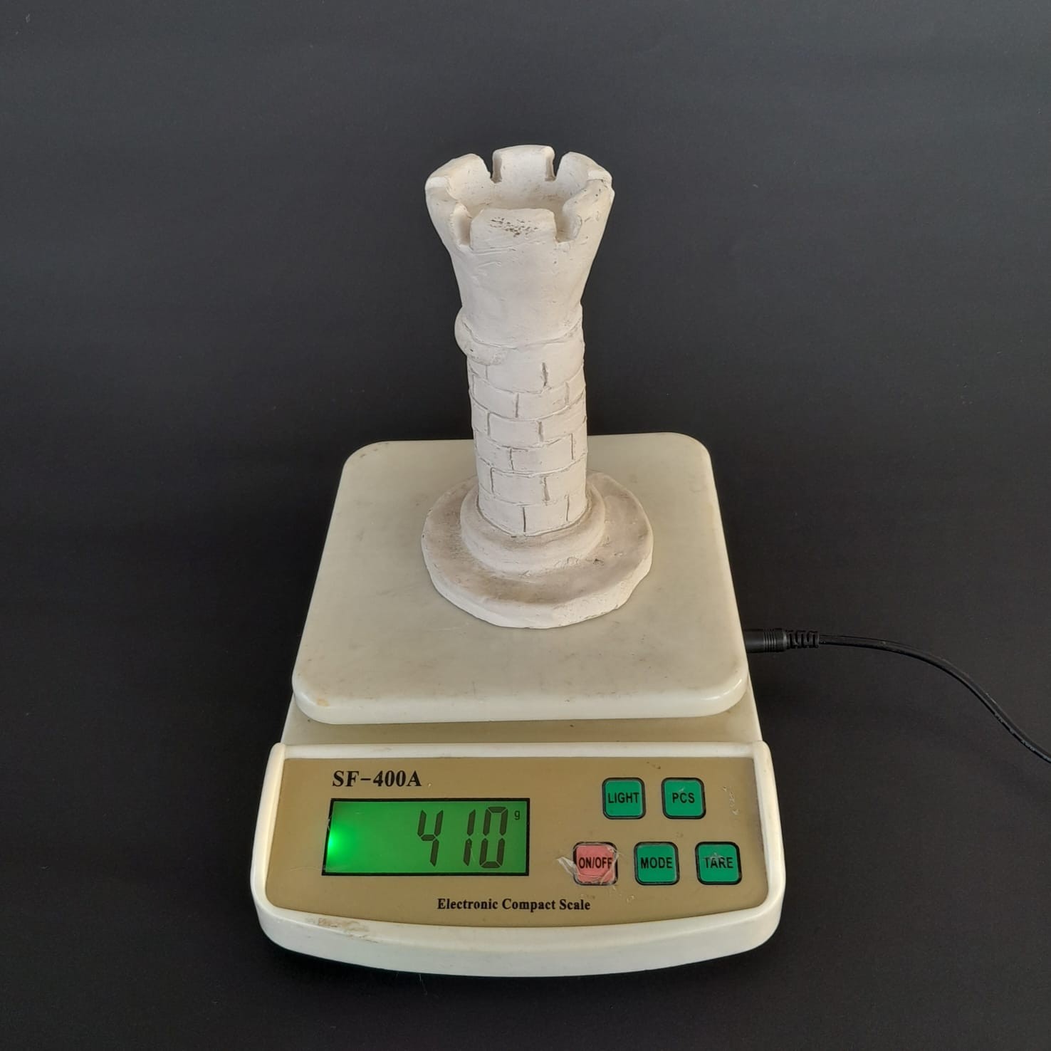 Handcrafted Stone Castle Tower Sculpture Rustic Architectural Decor Figurine