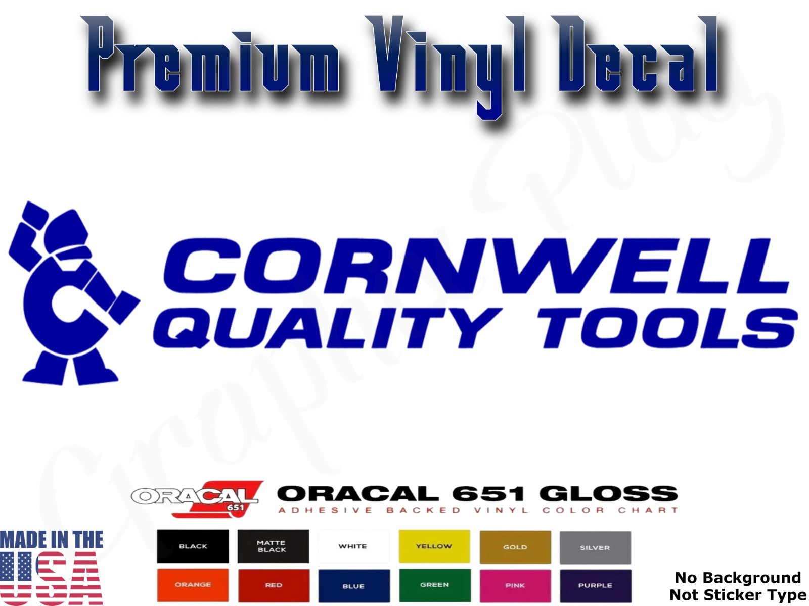 Cornwell Tools Sticker Decal 7.5″ 11″ 17″ 23″ Socket Wrench Ratchet Screwdriver