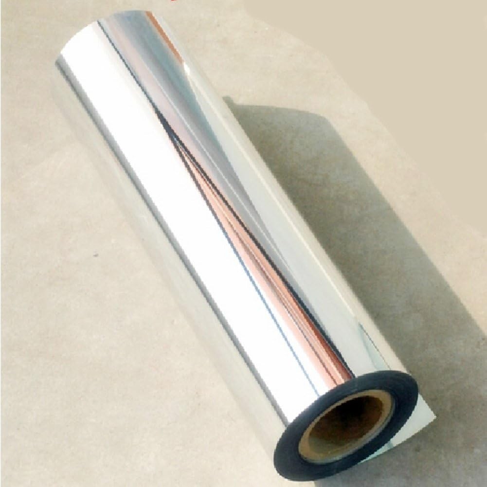 12»X78»Chrome Mirror Silver Vinyl Wrap Sticker Decal Film Sheet,Self-Adhesive