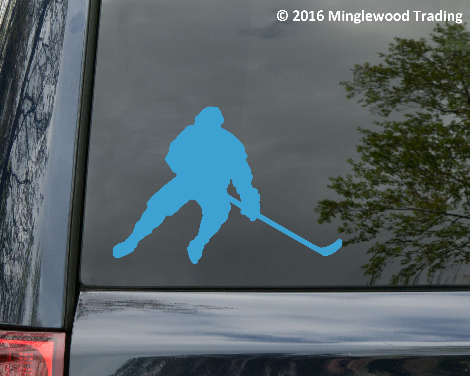 ICE HOCKEY PLAYER V2 Vinyl Decal Sticker – Stick Puck League Youth