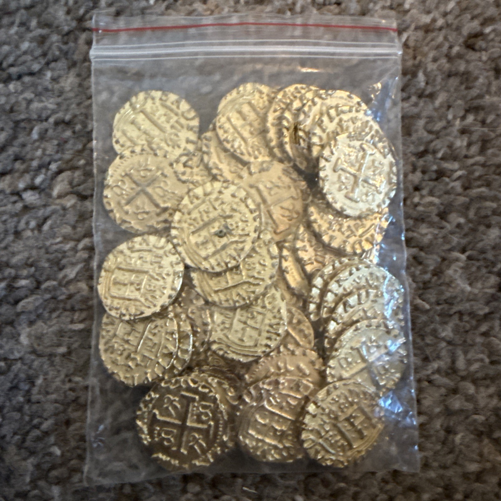 Dread Pirate Board Game 41 Metal Gold Coins Replacement Set Treasure Tokens