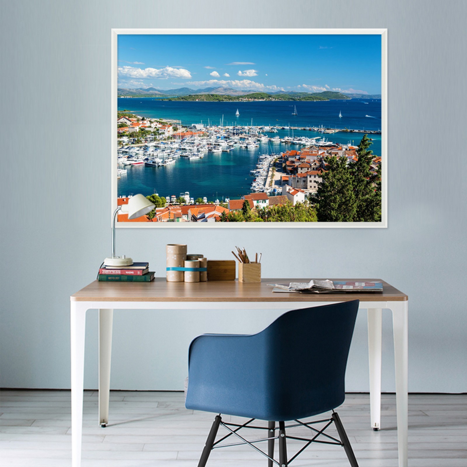 3D Sea City 6 Framed Poster Home Decor Print Painting Art AJ WALLPAPER