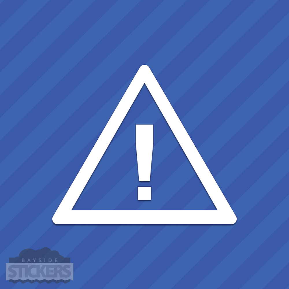 Caution Danger Sign Vinyl Decal Sticker