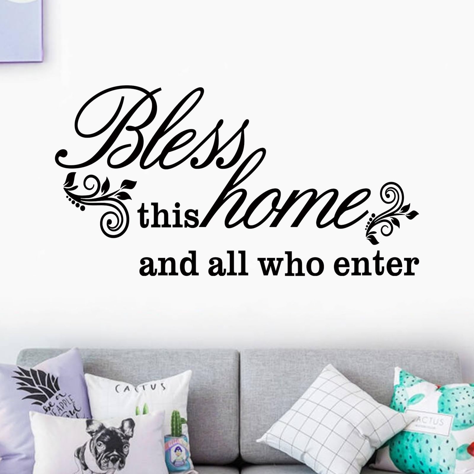Inspirational Quotes Family Wall Stickers: Home Living Room Bedroom Vinyl Art…