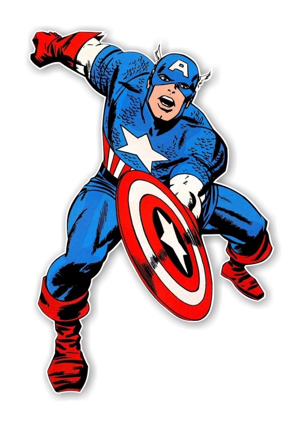 Captain America Precision Cut Decal