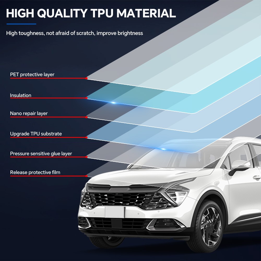 For KIA Sportage 2023-2024 Paint Protection Film TPU PPF Pre-Cut Kit