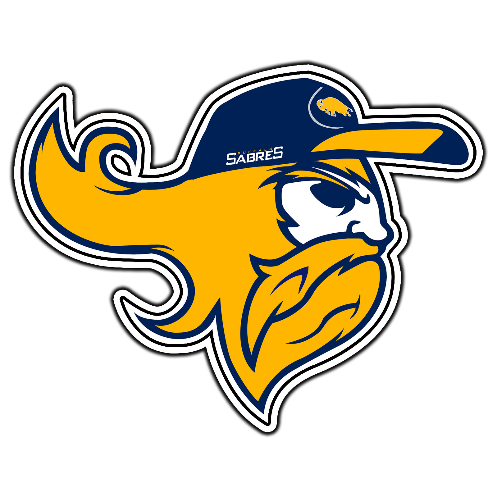 Buffalo Sabres Fan Logo #7 Hockey Fan Sticker Waterproof Vinyl Decal Die-Cut Car