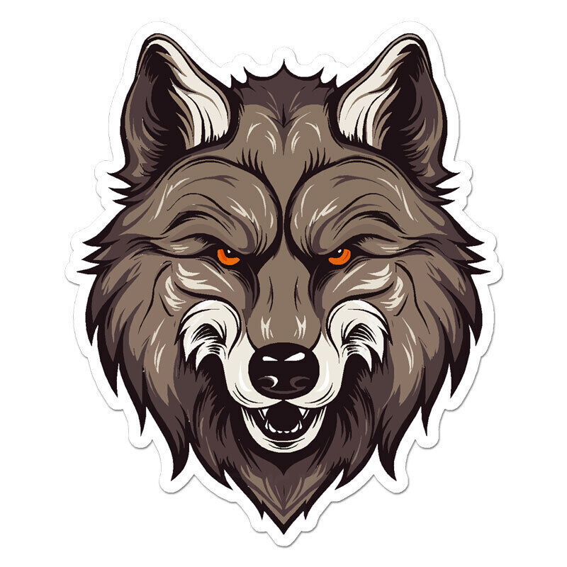 Wolf Head Sticker Decal