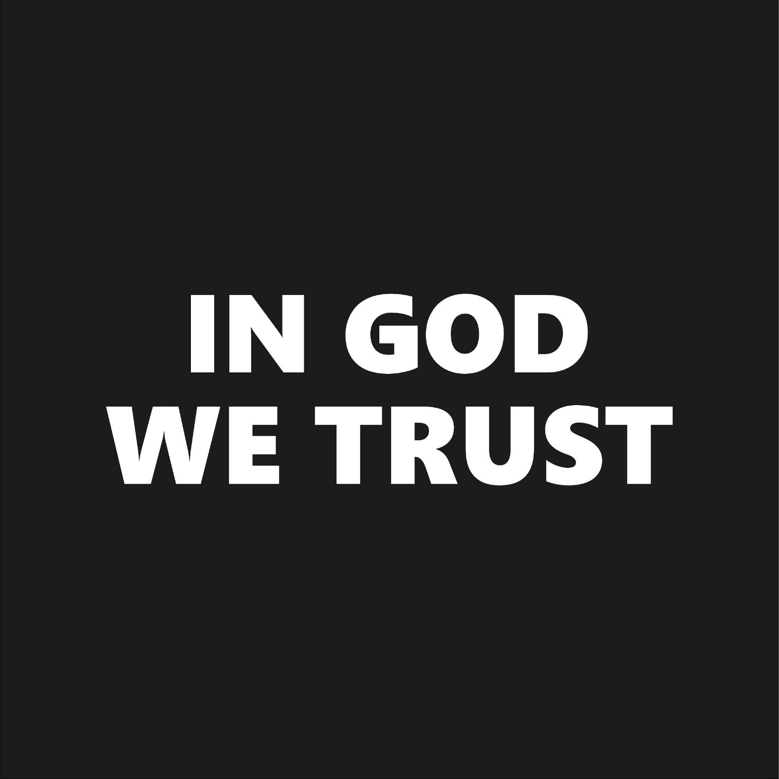 In God We Trust Vinyl decal Stacked Bold Religious Quote Religion Sticker