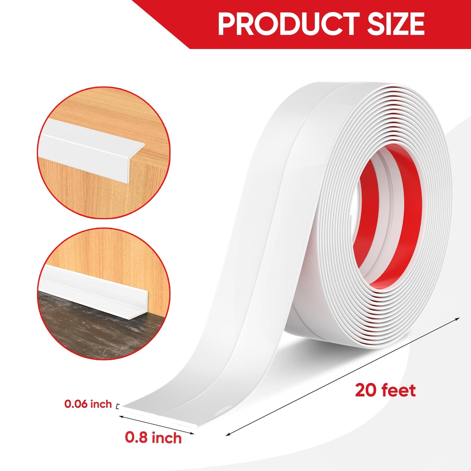 Wall Corner Protector Peel and Stick Wall Molding Trim Flexible Self Adhesive…