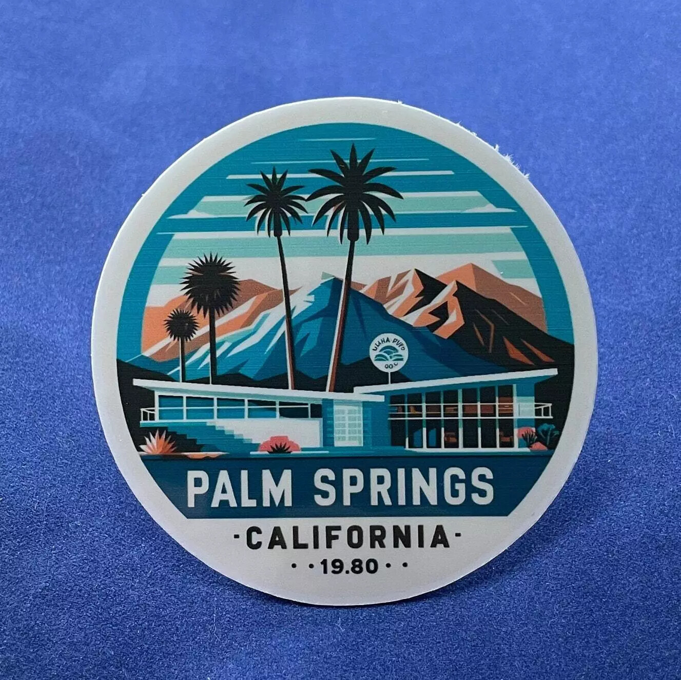 Palm Springs,California, Stickers, Weatherproof Sticker, Travel Journal,
