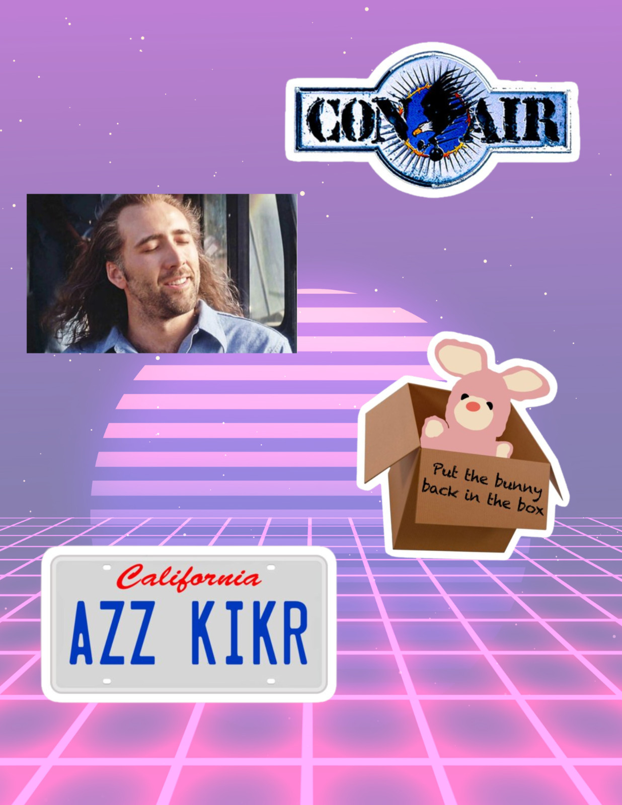 Con Air 80’s Movie 4pc Sticker Pack