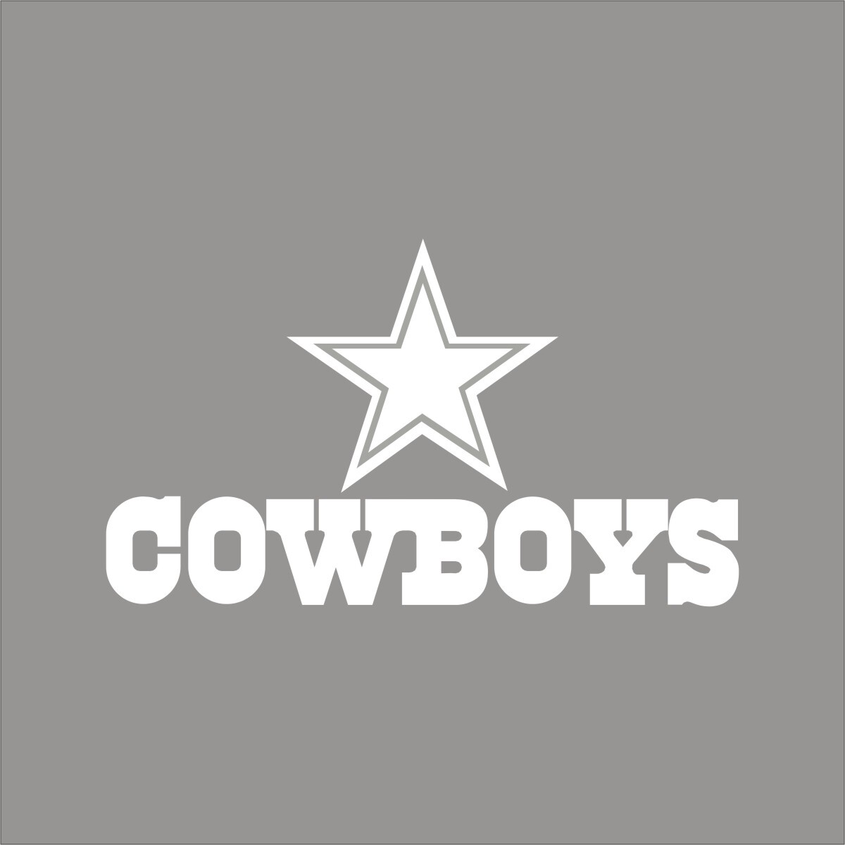 Dallas Cowboys #11 NFL Team Logo 1 Color Vinyl Decal Sticker Window Car Wall
