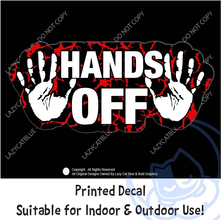 Hands Off Decal Sticker Dont Touch Anti Trump FDT Protest Political Rights