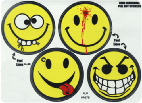 Smiley Face Variety – 3″ X 5″ – Sticker