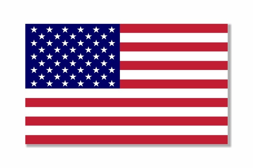 American Flag USA Sticker Vinyl Sticker Different Sizes Window, Helmet, Laptop