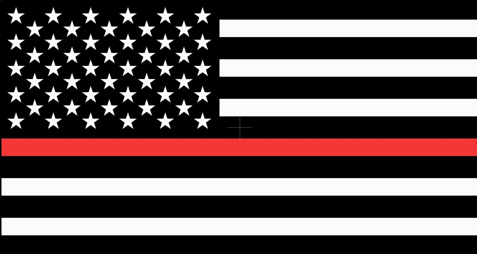 Thin RED Line American Flag patriotic black grey laminated waterproof