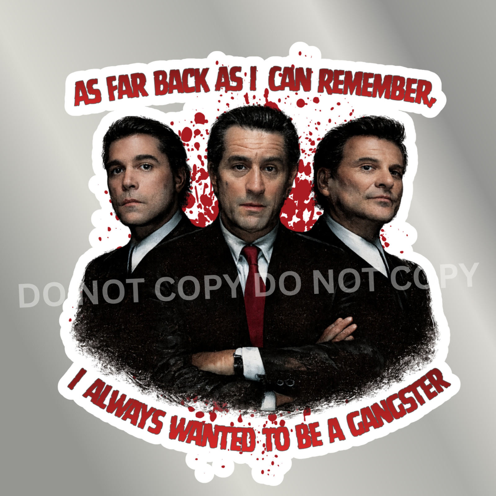 Gangster Movie Sticker Pack (5) | Fun Scarface Goodfellas Godfather Quote Decals