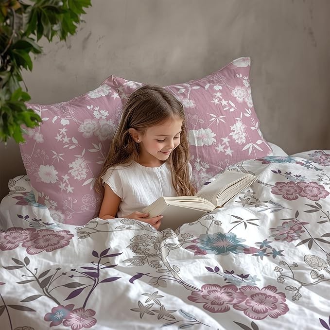 LINEN BRAND 100% Pure Cotton Bedsheet for Double Bed, 144TC Soft & Breathable