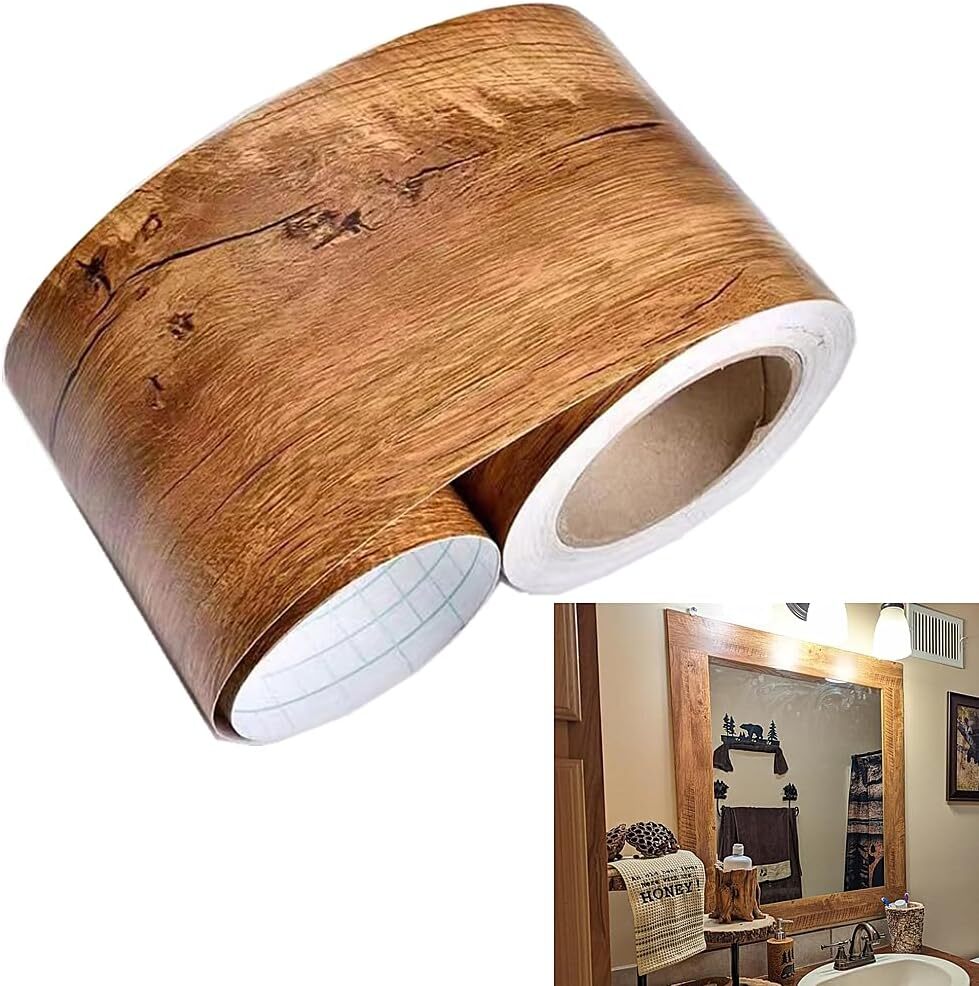10Meters Yellow Pine Wood Bud Wallpaper Border Peel & Stick Wall