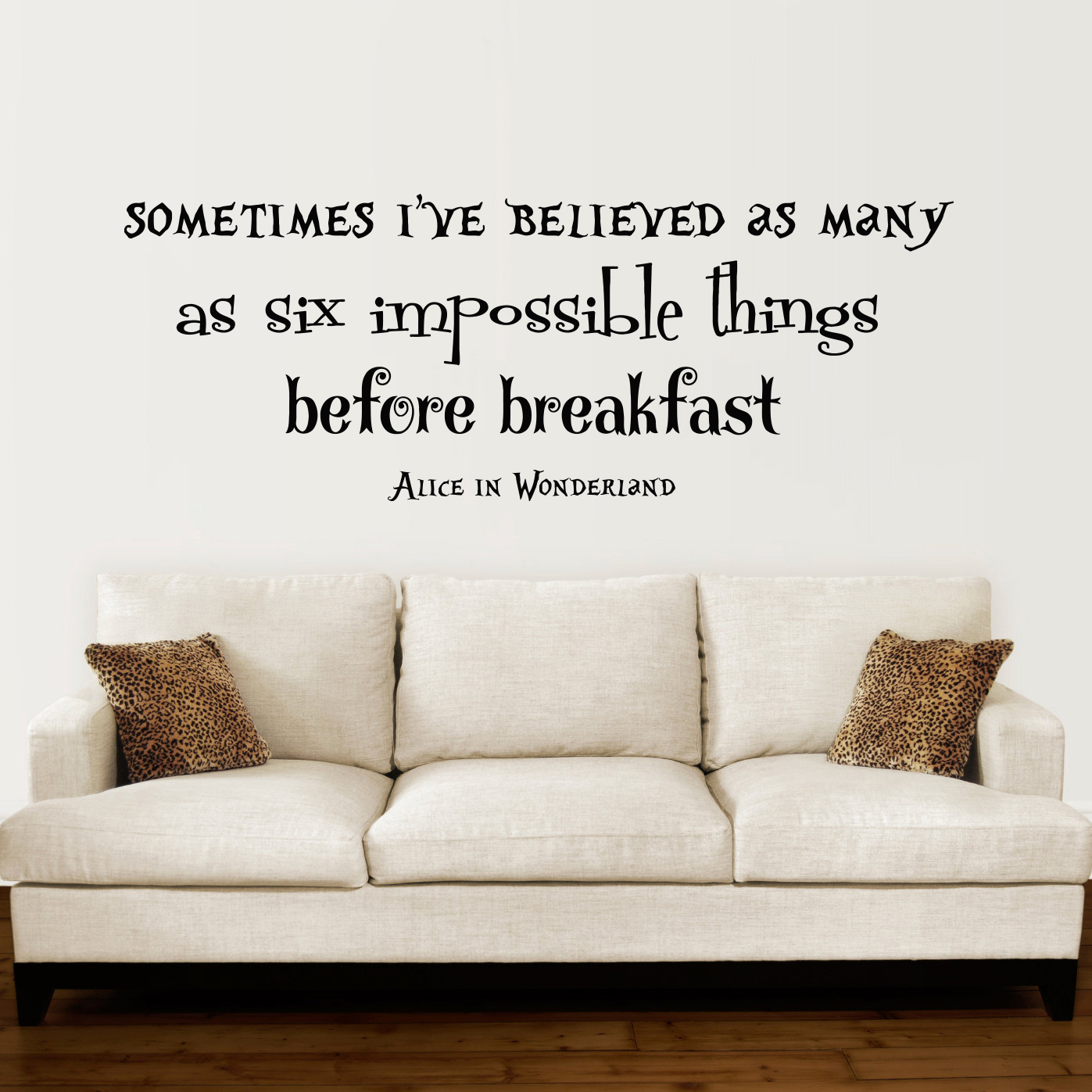 Alice in Wonderland Wall Decal Quote Decor Wall Vinyl Sticker Bedroom ZX52