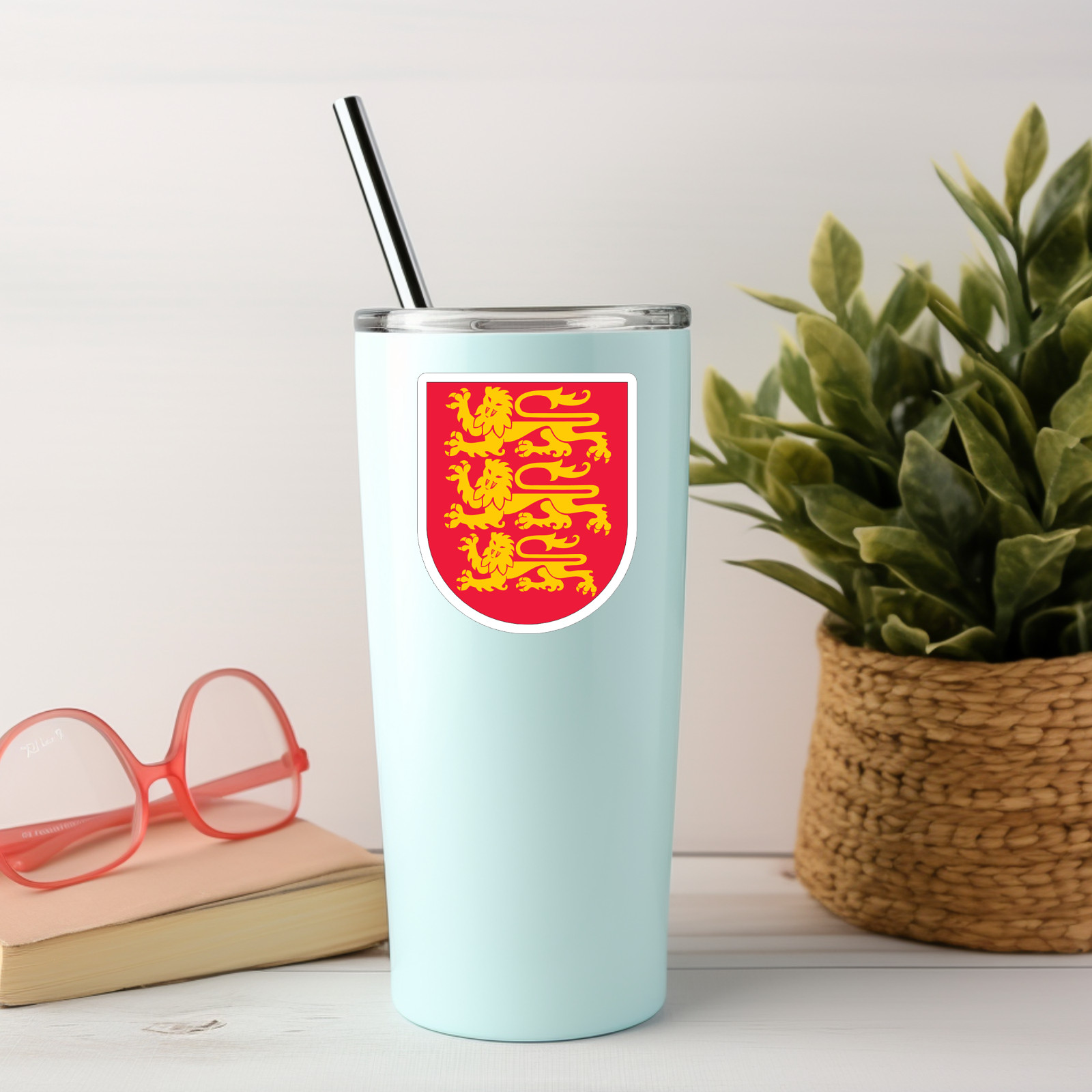 NEW- Coat of arms of England Vinyl Sticker Decal – 2.5 x 3 INCHES