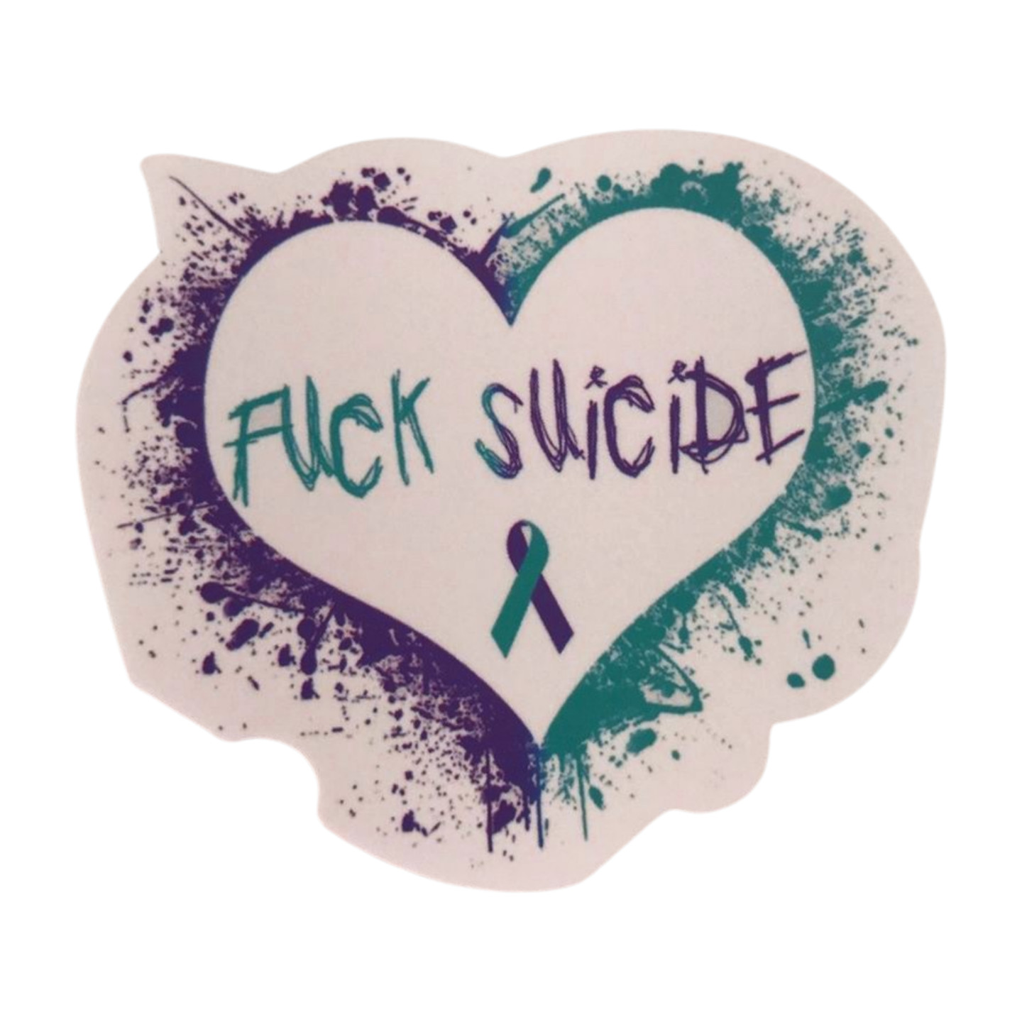 Mental Health Sticker: ‘F**k Suicide’