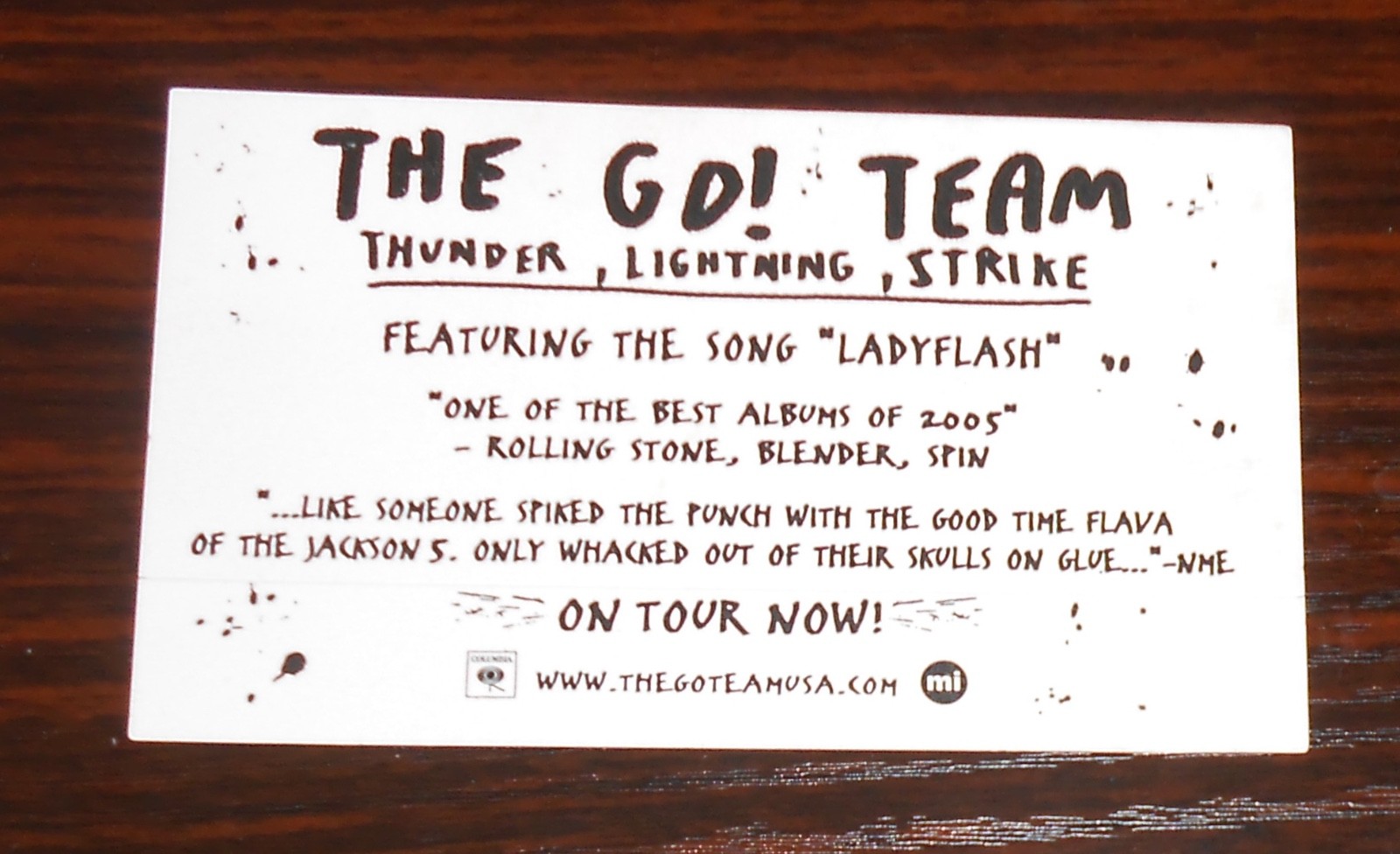 The Go! Team Sticker Promo Thunder Lightning Strike 3×5