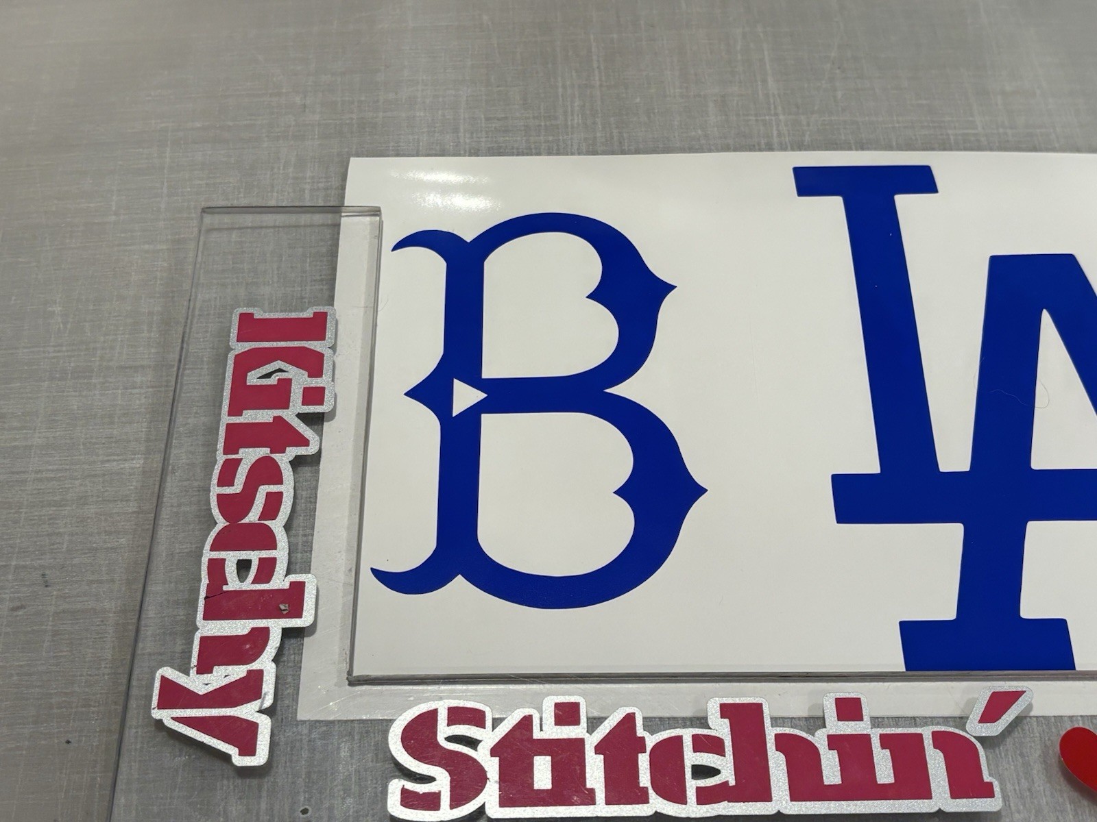 «B» Brooklyn Dodgers Die Cut Vinyl Decal Bklyn NYC New York Big Apple