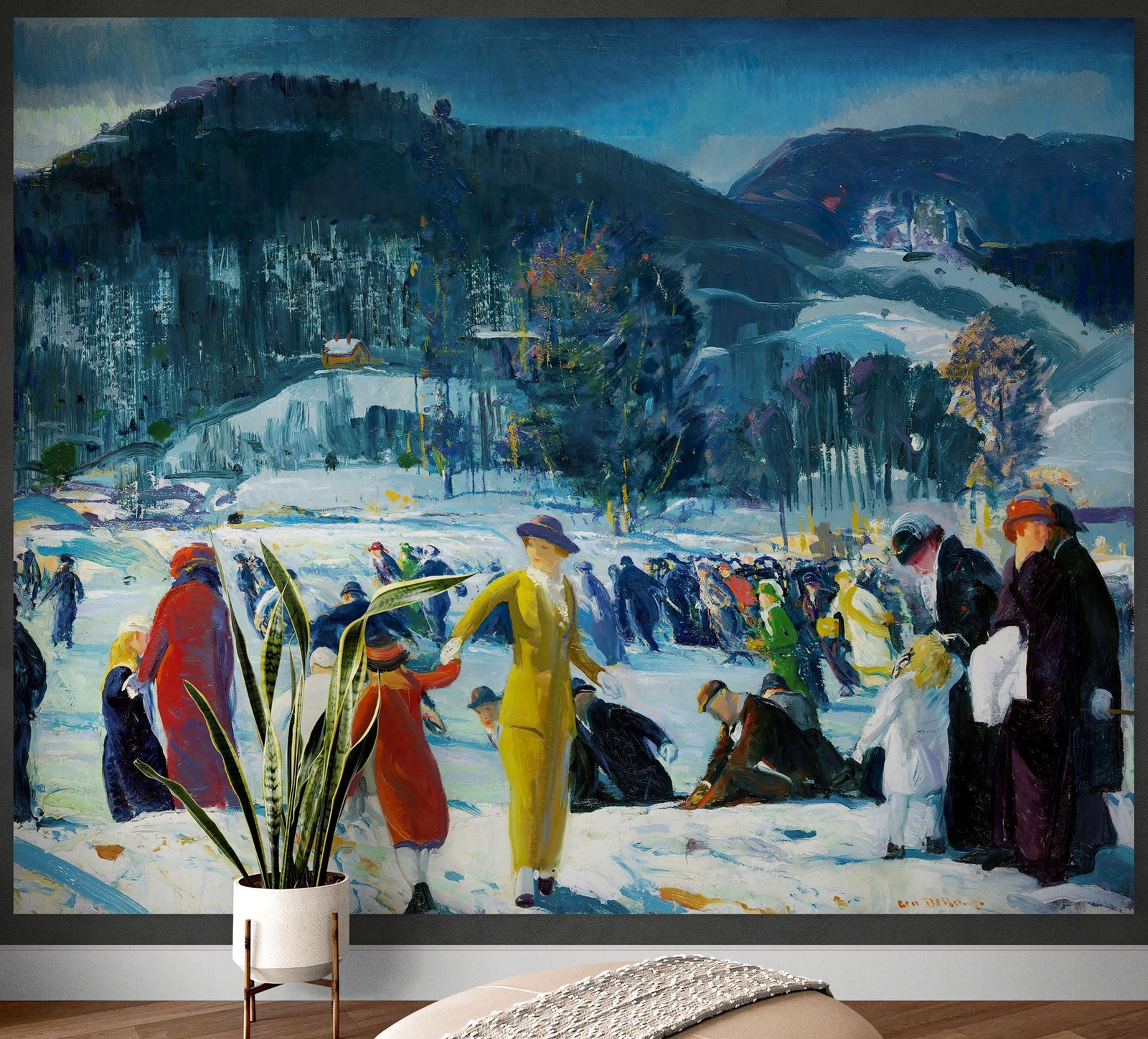 Love of Winter Famous Painting Wall Mural. Painting by George Wesley Bellows. #6