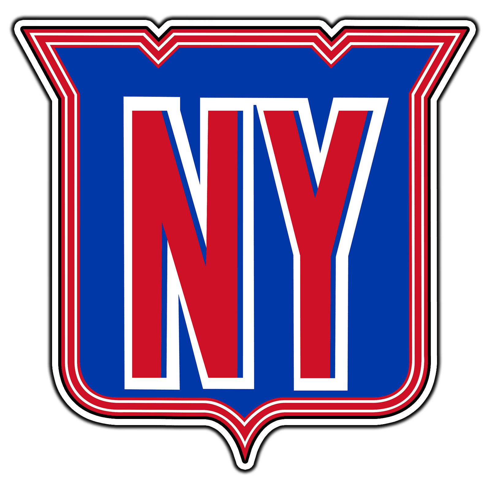 New York Rangers Logo #8 Hockey Fan Sticker Waterproof Vinyl Decal Die-Cut