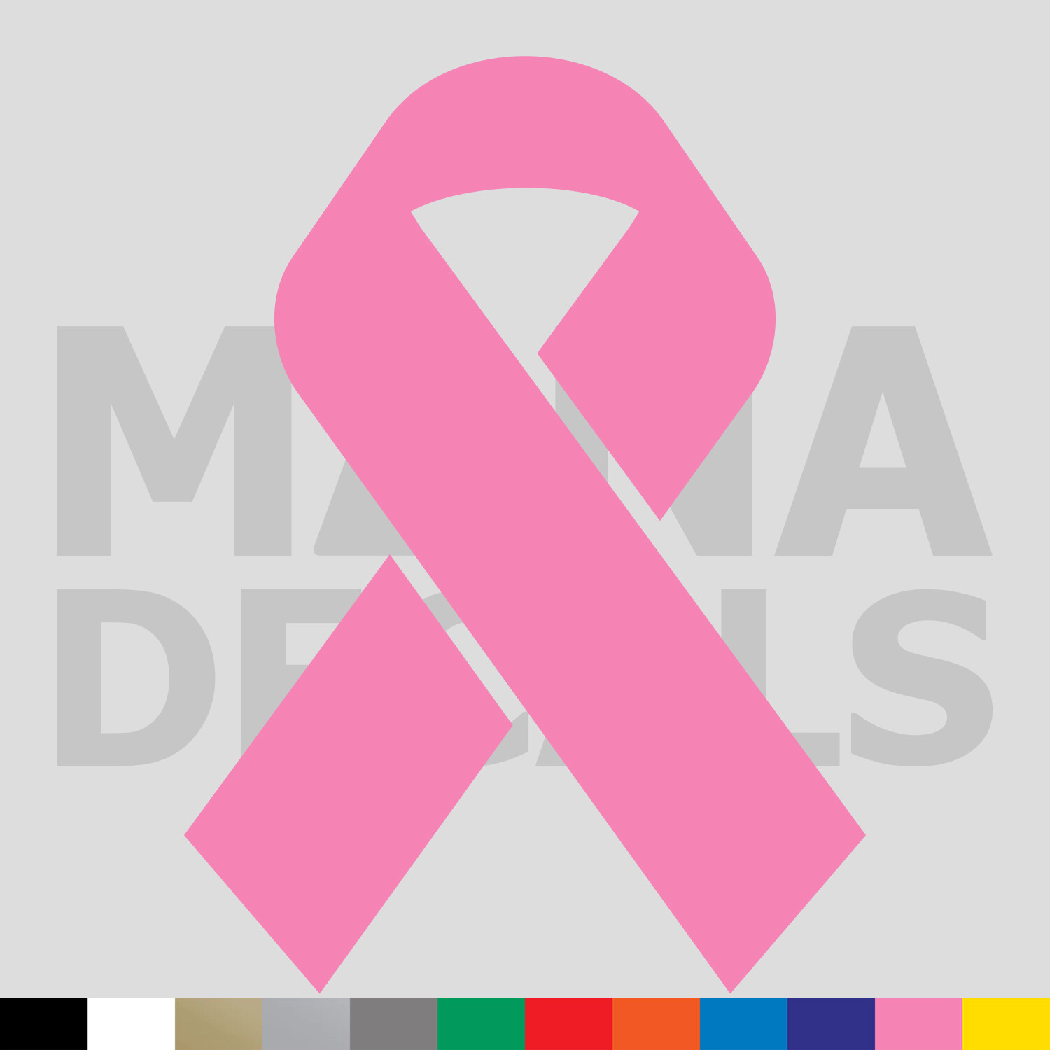 Awareness Ribbon Vinyl Die Cut Decal Sticker – Cancer Support