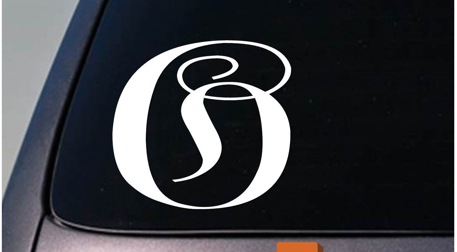 LETTER O 6″ monogram sticker decal truck car window teach craft initials *D786*