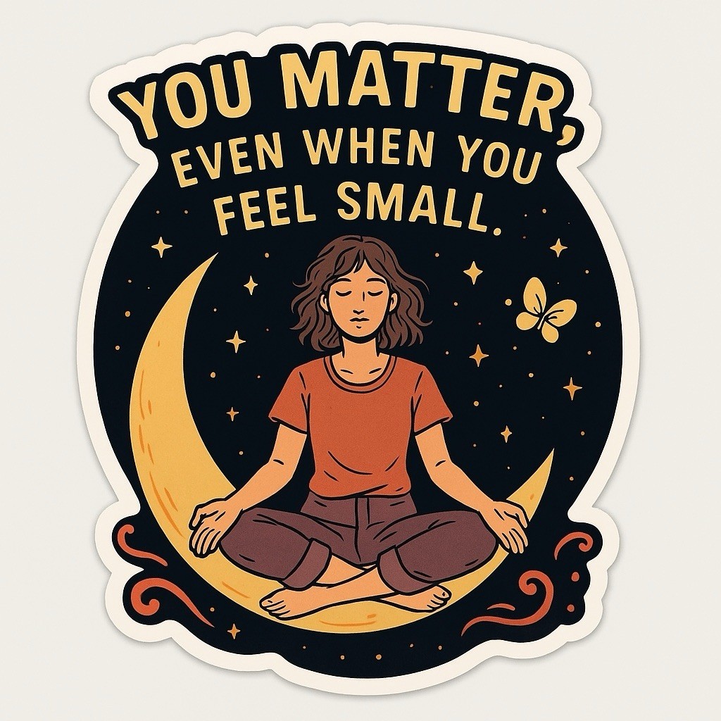 Motivational Cosmic 3″ Sticker You’re Growing Quietly Healing Growth Self Love
