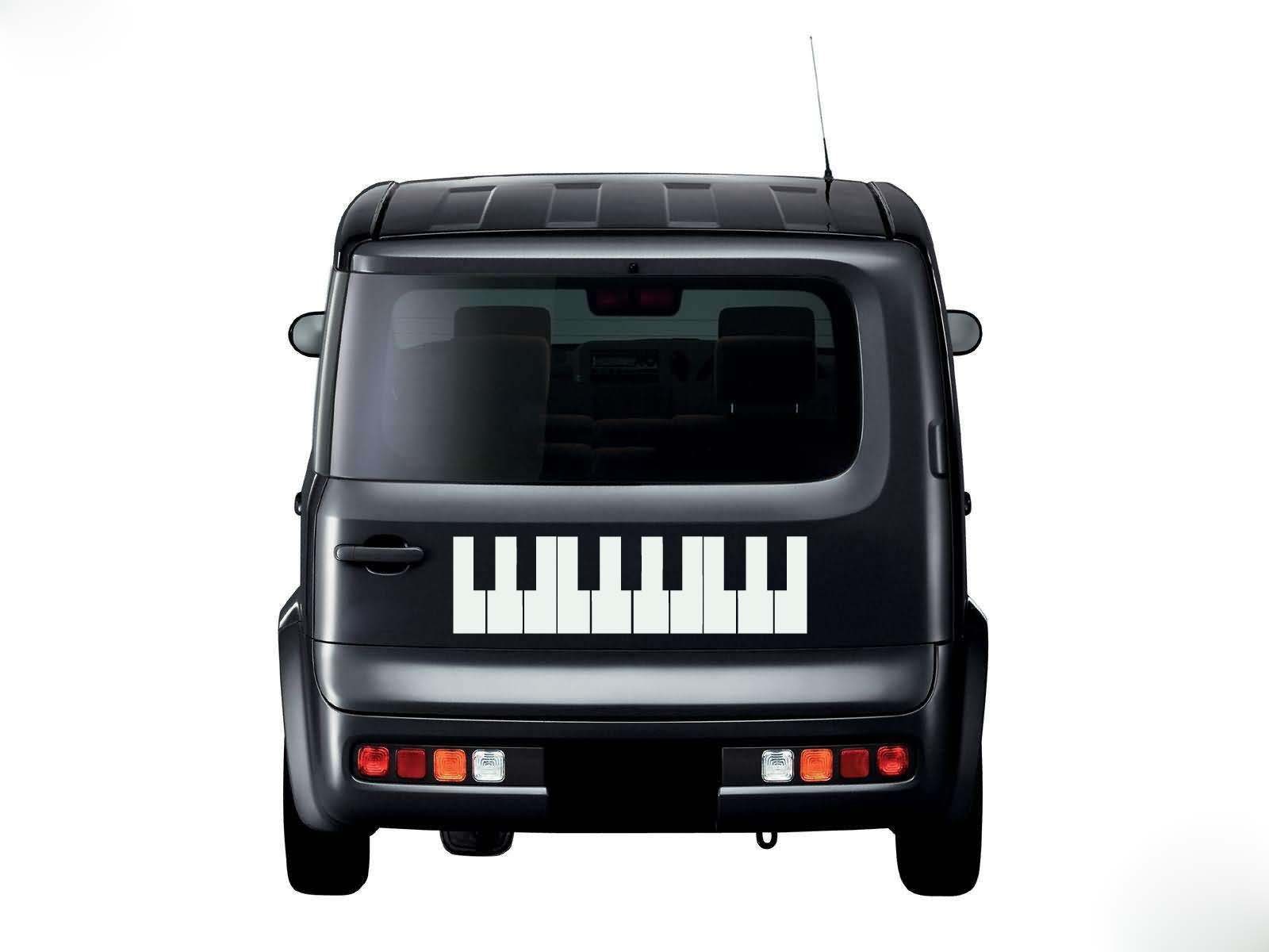Piano Keyboard Keys Musical Instrument Vinyl Wall Sticker Decal