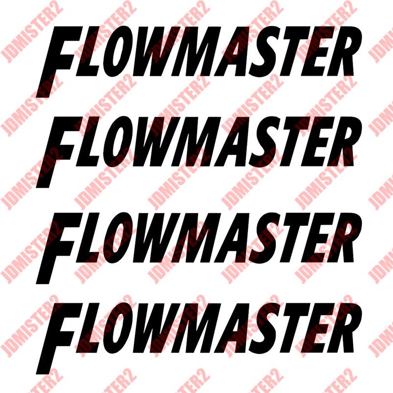 FLOWMASTER exhaust mufflers racing Logo Die Cut Vinyl Decal Sticker